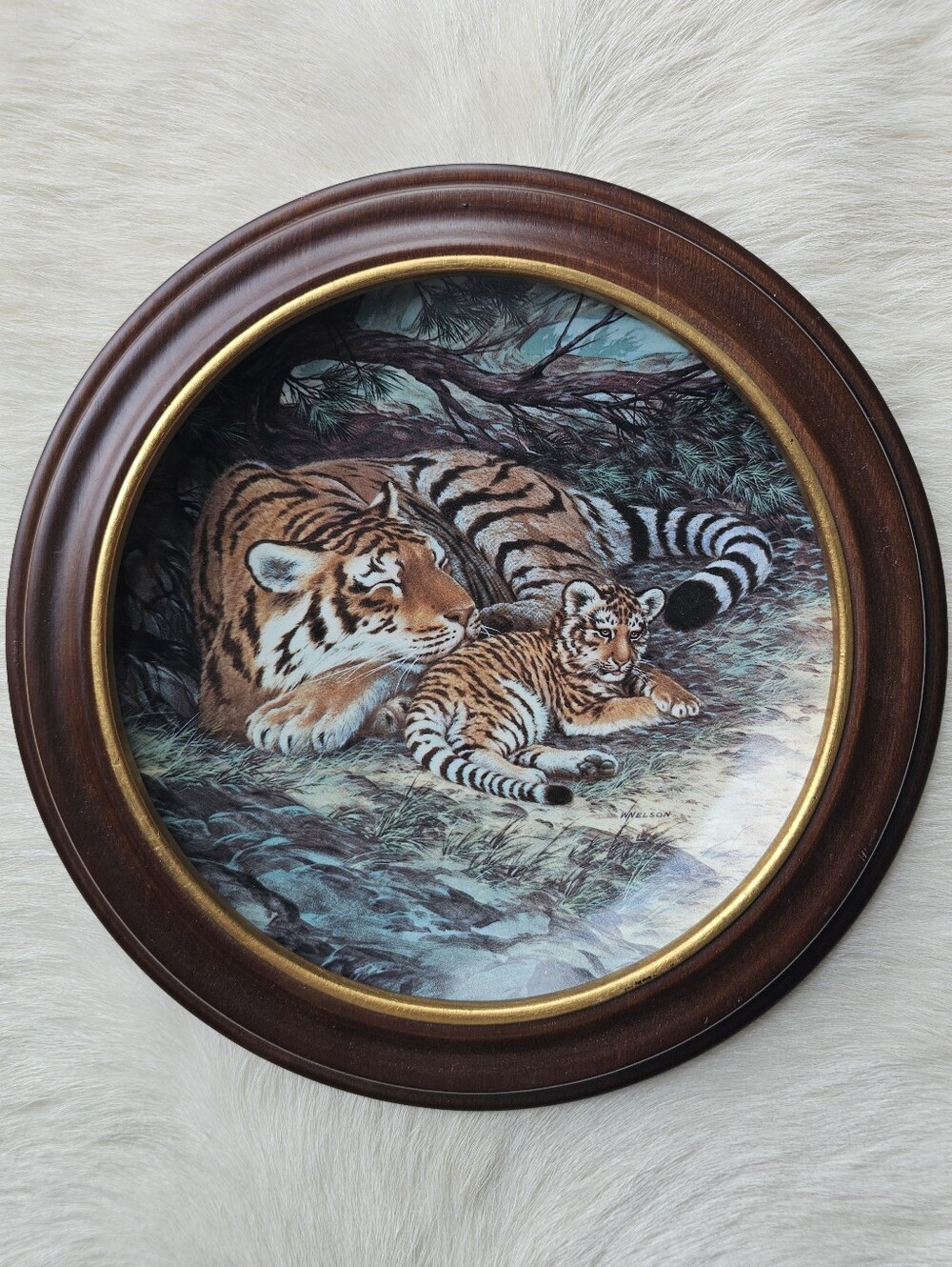 W.S. George China "The Siberian Tiger" By Will Nelson Collectible Plate